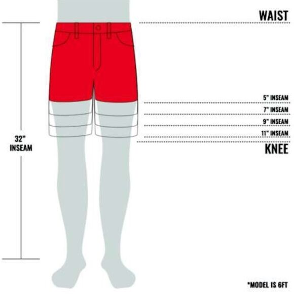 Aftco Fishing Cargo Shorts Mens Hybrid Desert Coral 8" Inseam UPF 50+ Stretch - Picture 6 of 6